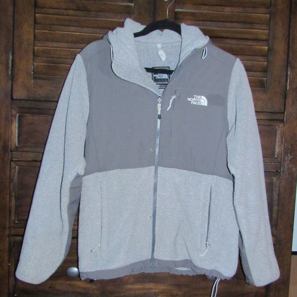 Grey Hooded North Face